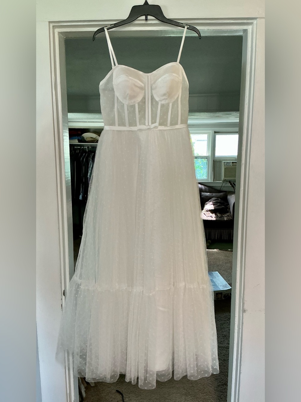 LT LanTing Bride Wedding Dress Ivory White A-Line Sweetheart Corset